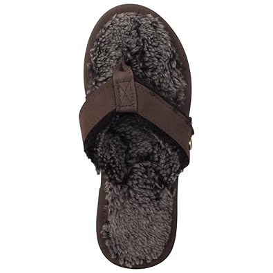 shearling flip flops