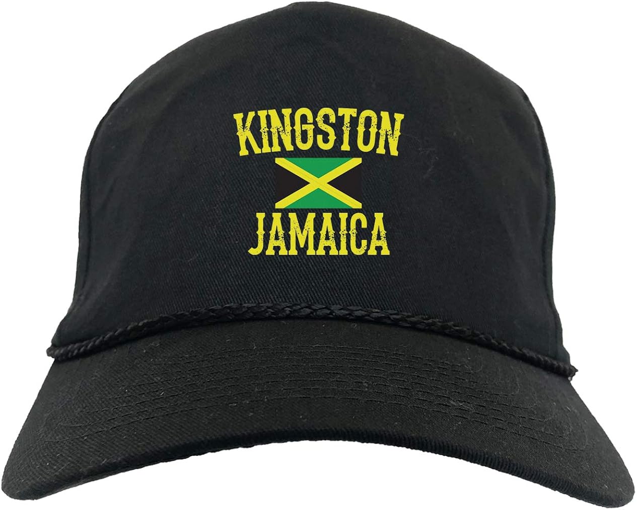 Kingston Jamaica Jamaican No Problem Golf Hat (Black