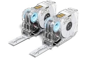 Phomemo A30 P15 Label Maker Long Tape, Black on Hot Stamping Continuous Tape, Strong Adhesion Sticker Self-Adhesive Standard 