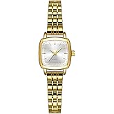 ADSBIAOYE Small Gold Watches for Women Vintage Square Ladies Quartz Wrist Watches Fashion Casual Bracelet Watch