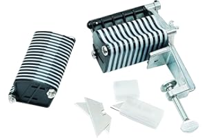 BESTNULE Leather Table Top Lace Cutter for Fringe Braiding Strip Belts and Laces (Come with 5 Blades)