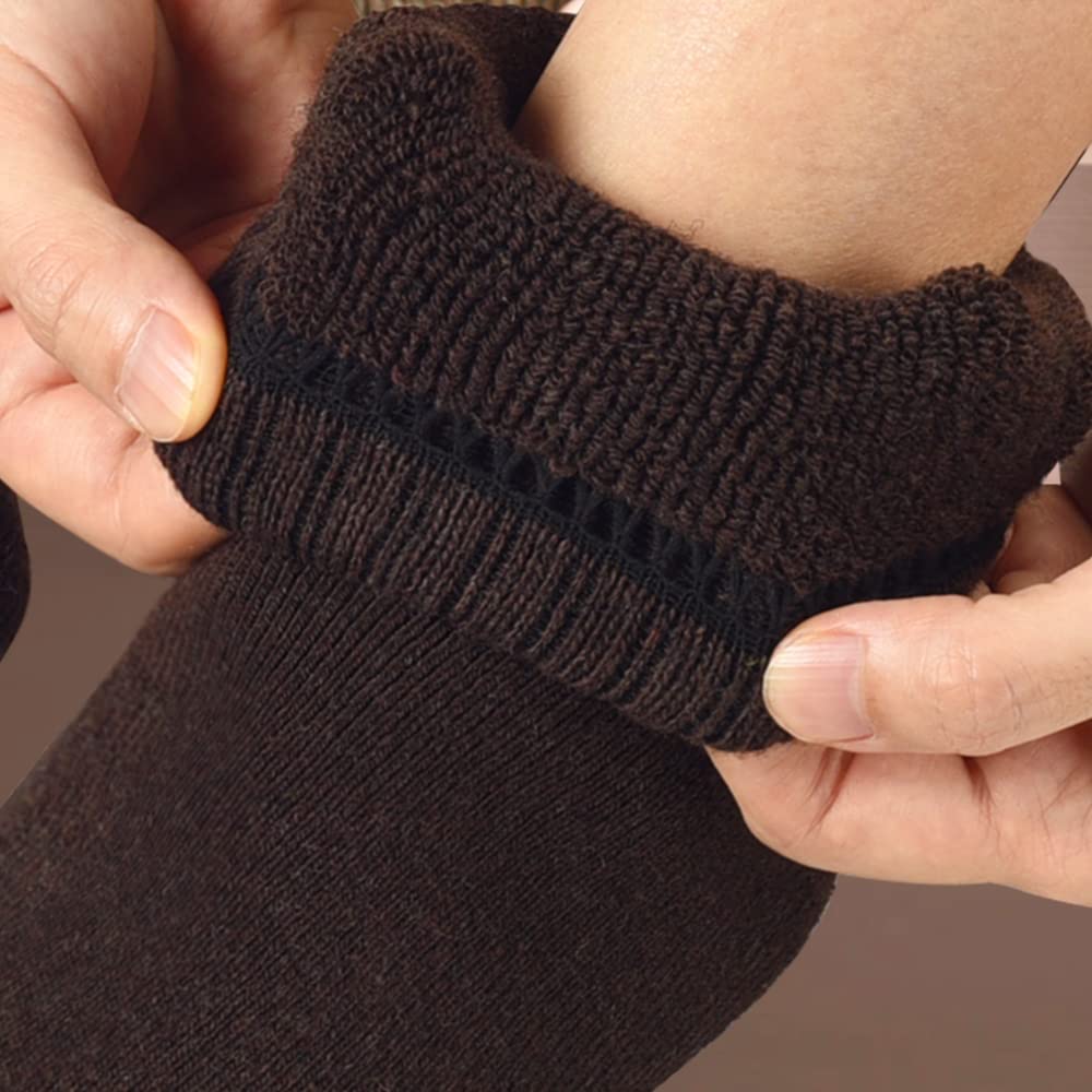 Josnown Socken Herren, 5 Paar Thermosocken WinterSocken mit Dicke Frotteesohle, Anti Schweiß, Atmungsaktives, Größe 39-45 2