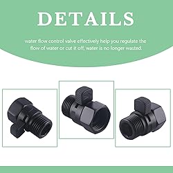 APLusee Water Flow Control Valve, Solid Brass