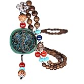 Tanyoyo Vintage Long Necklace Handmade Turquoise Wood Beads Necklace for Women Fashion Jewelry