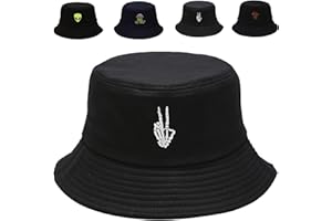 GADFARY Cotton Bucket Hat for Women Men Summer Travel Sun Beach Bucket Cap, Unisex Outdoor Fisherman Hat