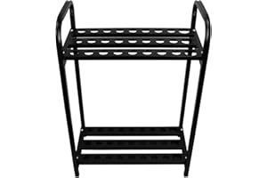 YIYIBYUS Metal Golf Club Holder Organizer - 27 Club Display Rack, Durable Golf Shelf Stand for Storage and Wall Mount