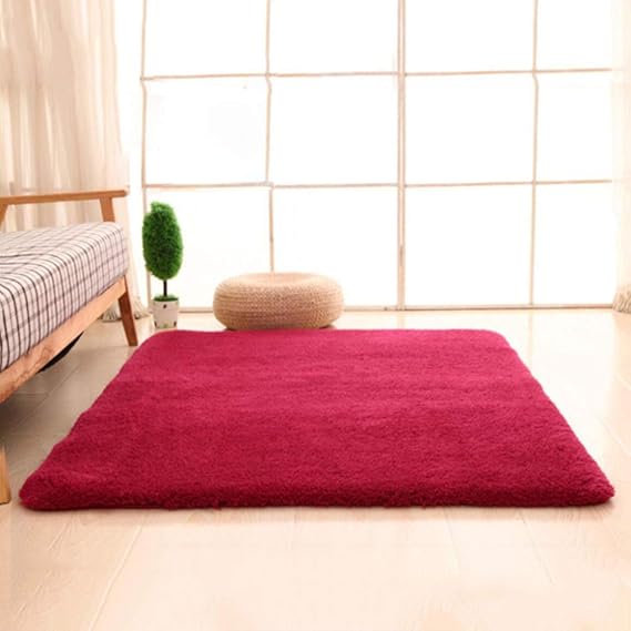 YSYW Cómoda Alfombra De Algodón Alfombras Modernas Y Gruesas Y Gruesas