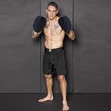 SAWANS Boxing Focus Pads Hook and Jab Mitts Faux Leather Matte Black view 5