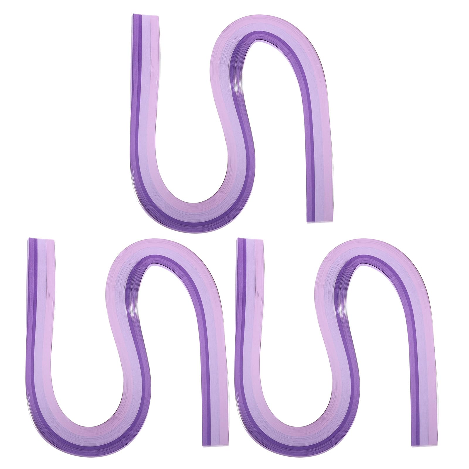 PATIKIL 540 x 3mm Rainbow Quilling Strips Paper,360 Pcs Origami Paper Quilling Strip for Art DIY Hand Craft Christmas, Gradient Purple