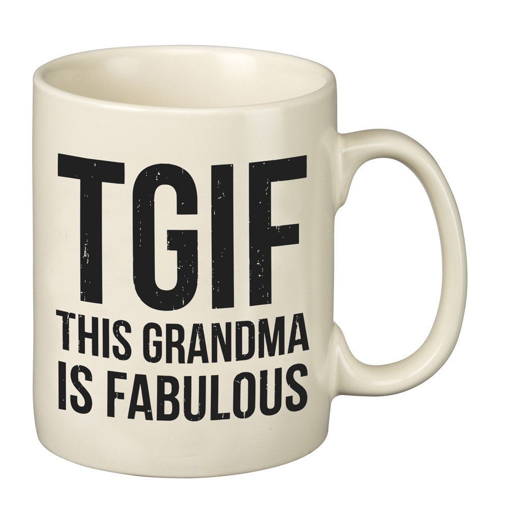 Primitives by Kathy 25390 Coffee Mug, Stoneware, TGIF