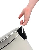 Tramontina 30L Pedal Bin Stainless Steel with Lid Removable Inner Bucket view 6