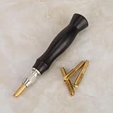 cersalt Leather Edge Creaser Sandalwood Handle Edge Sealer Tool w/ 4 Heads view 5
