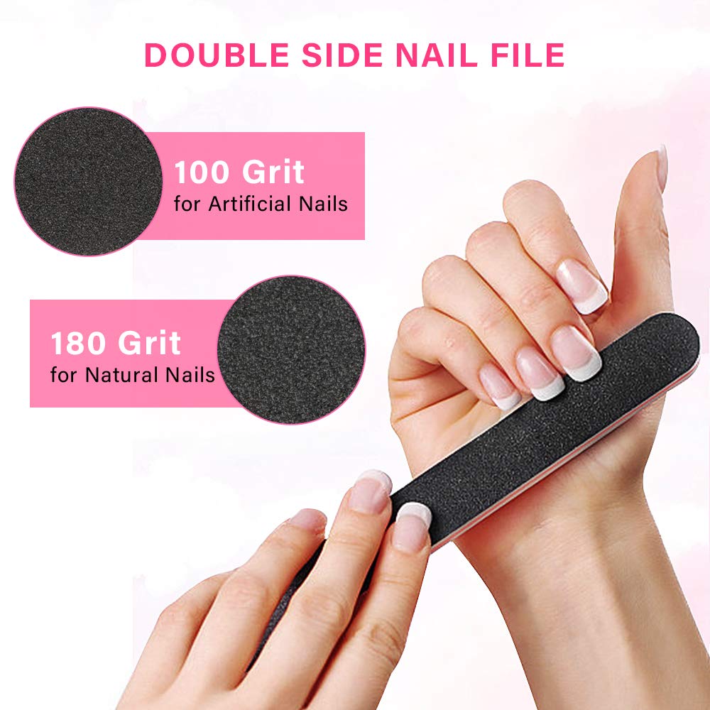 Nail Polish Remover Tools Set Nail Polish Remover Bottle, Cuticle Pusher and Cutter, 500 Nail Polish Remover Pads, 10 Nail Caps, 2 Nail File, Sponge Finger Separator, Nail Brush for Nail Arts : Beauty