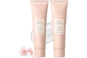 AGONAME Purifying Exfoliating Gel,Facial Exfoliator Cleanser,Natural Exfoliating Gel Purifying Cream,Gentle Exfoliating Face Scrub,Deep Cleansing Face and Body Exfoliating Scrub Gel for All Skin (2 Pcs)