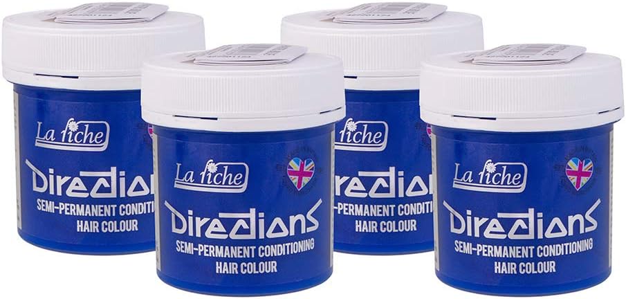 4 x La Riche Directions Semi-Perm Hair Colour Pastel Blue 4x 88ml, 88 ml (Pack of 4) - Image 3