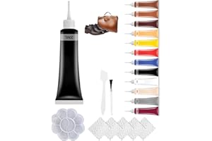 2026 New Advanced Leather Repair Gel, Multifunctional Leather Repair Kit for Car Seat Vinyl Repair Kit, Professional Leather Repair Coloured Cream Gel, Couch and Jacket Repair Kit (Black)