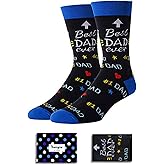 HAPPYPOP Funny Gifts for Men - Dad Music Golfing Guitar Bowling Republican Husband Socks