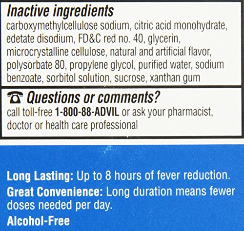 image for Advil Children's Fever Reducer/Pain Reliever, 100mg Ibuprofen (Bubble 