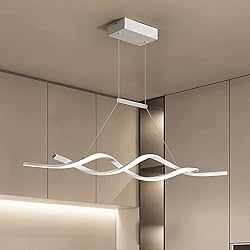 Jaycomey Modern Pendant Light, Dimmable LED