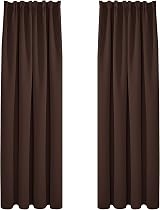 Deconovo Blackout Curtains 55x96 Inches Chocolate 2 Panels Thermal
