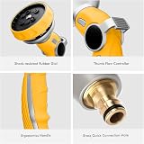 Restmo Garden Hose Pipe Spray Gun with 9 Patterns, Heavy Duty Metal Nozzle view 7