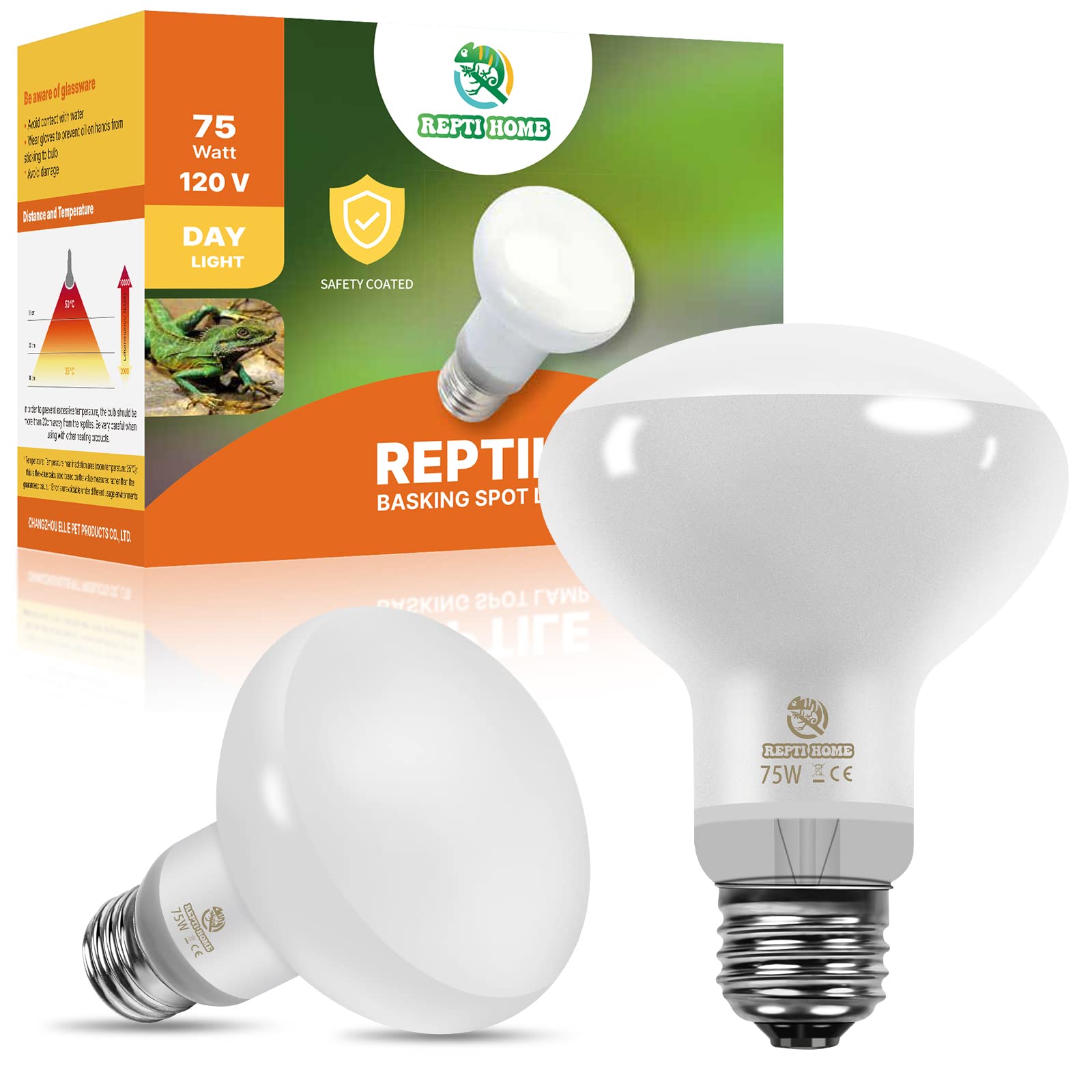 REPTI HOME New Upgrade Reptile Heat Lamp Bulb