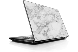 ITSASKIN1 15 15.6 inch Laptop Notebook Skin Vinyl Sticker Cover Decal Fits 13.3" 14" 15.6" 16" HP Lenovo Apple Mac Dell Compaq Asus Acer/Grey and White Marble Panel