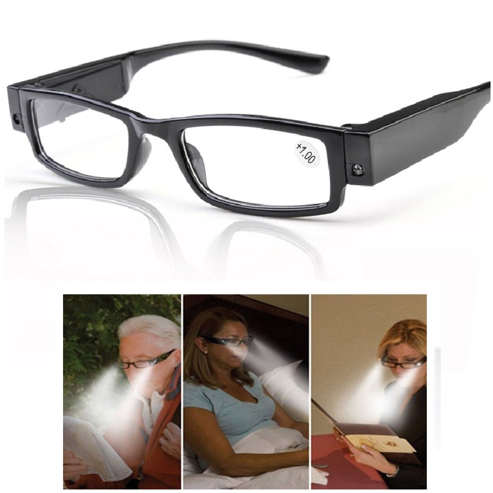Bright Lighted Readers Nigthtime LED Reading Glasses with