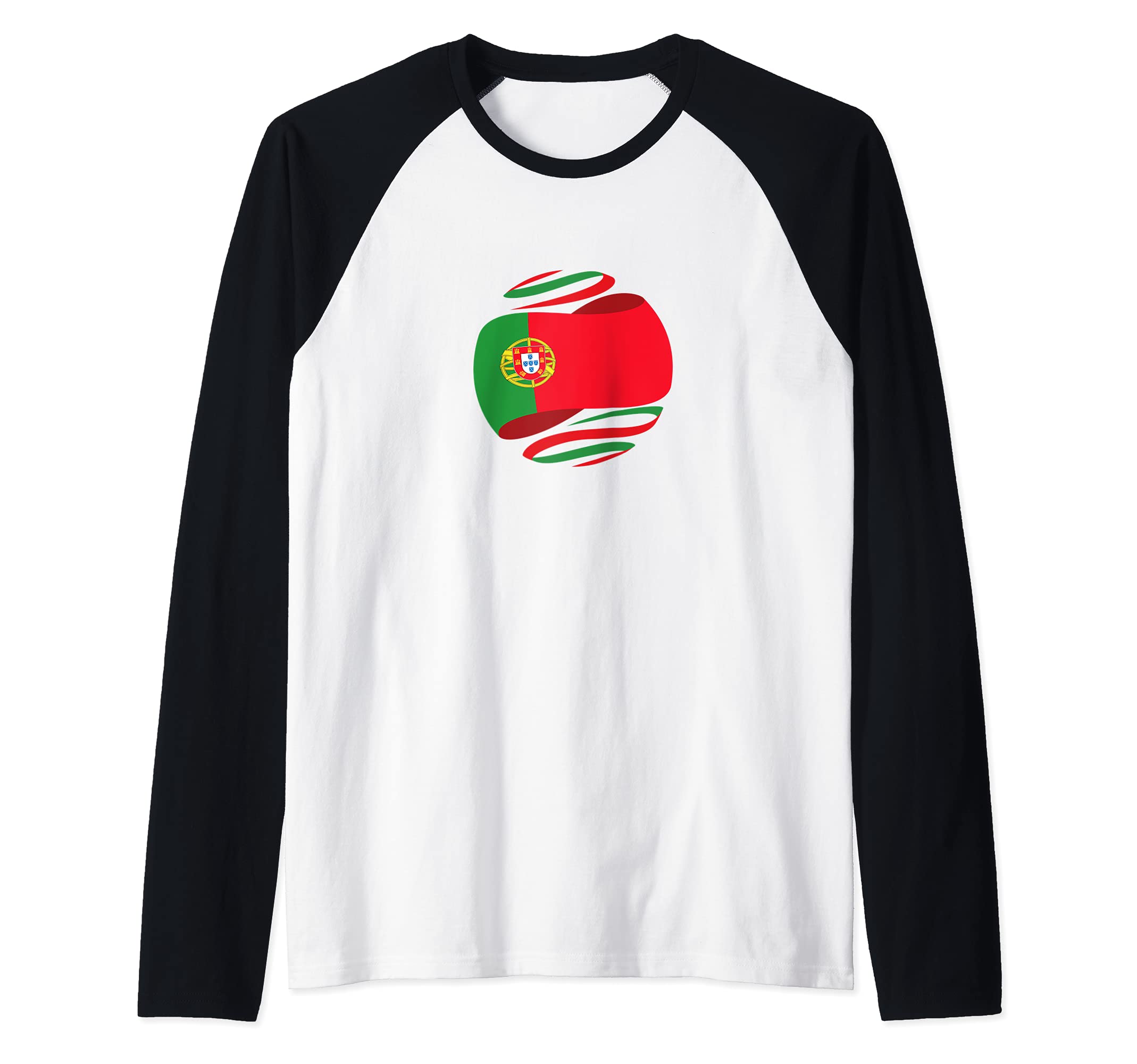 Flag Portugal Raglan Baseball Tee
