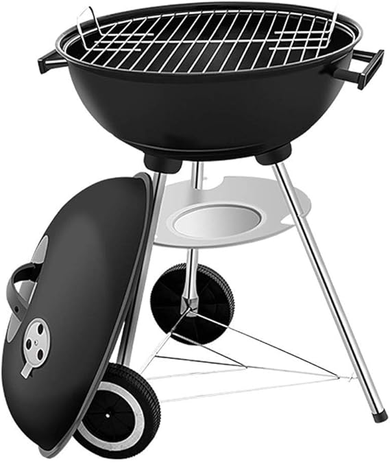 Leilims Outdoor Portable Round Barbecue Household Charcoal Barbecue