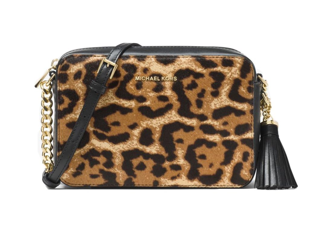 michael kors leopard crossbody