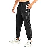 NORTHYARD Men's Athletic Running Pants Lightweight Workout Joggers Quick Dry Gym Sweatpants Active Sports Track Training
