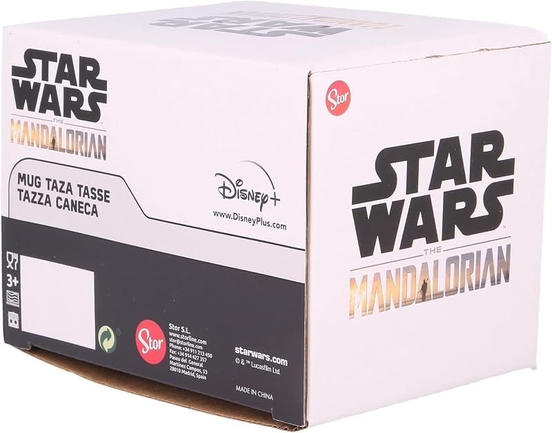 The Mandalorian Keramik Globe Tasse 380ml - Große Frühstückstasse mit Originaldesign - Mikrowellen- und Spülmaschinenfest