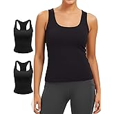 Women's Workout Tank Tops Breathable Racerback Athletic Slim Fit Tops for Gym, Yoga, Running