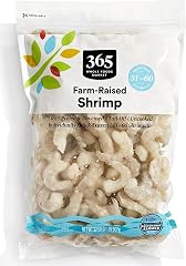365 by Whole Foods Market Peeled Tail-Off Shrimp 51-60 Count Value Pack, 32 OZ