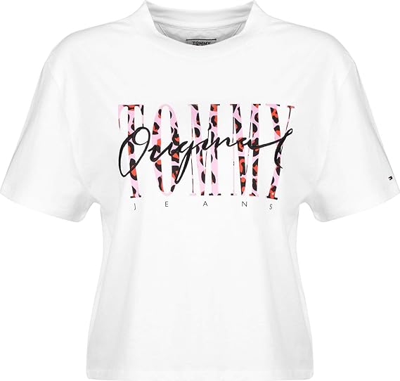 Tommy pink skin colour leopard letters