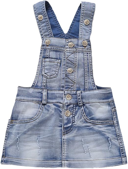 baby girl jean overall dress
