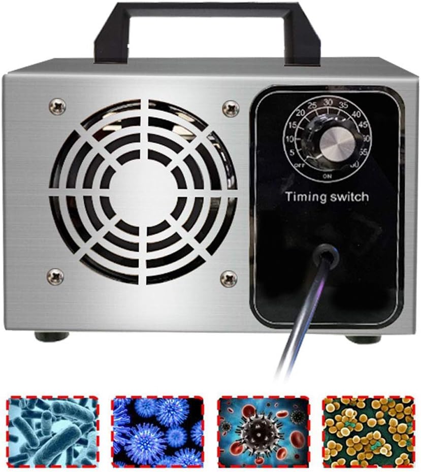 GXFC Ozone Generator, O3 Ionizer Air Purifier, Home Deodorizer & Sterilizer, Odor Eliminator for Pet Odor, Smoke, Car, Whole House Disinfection (5g, 10g, 15g)