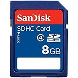 SanDisk 8GB SDHC Memory Card (RETAIL PACKAGE) Size: 8 GB