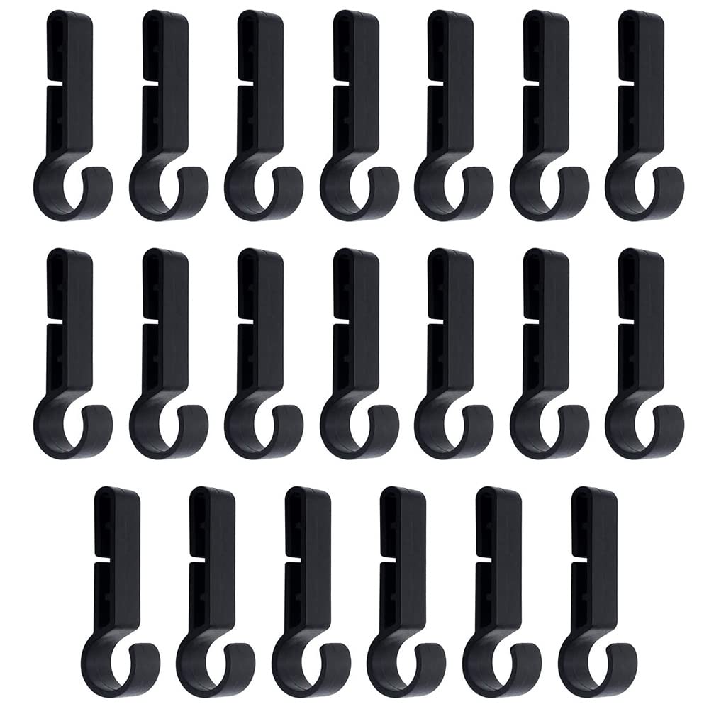 YUEYIXII 20 PCS Non-Slip Hardhat Headlamp Clips Plastic Headlamp Clip Hooks Hard Hat Light Clips Hard Hat Headlamp Saver for Running Camping Fishing Cycling Hiking Construction