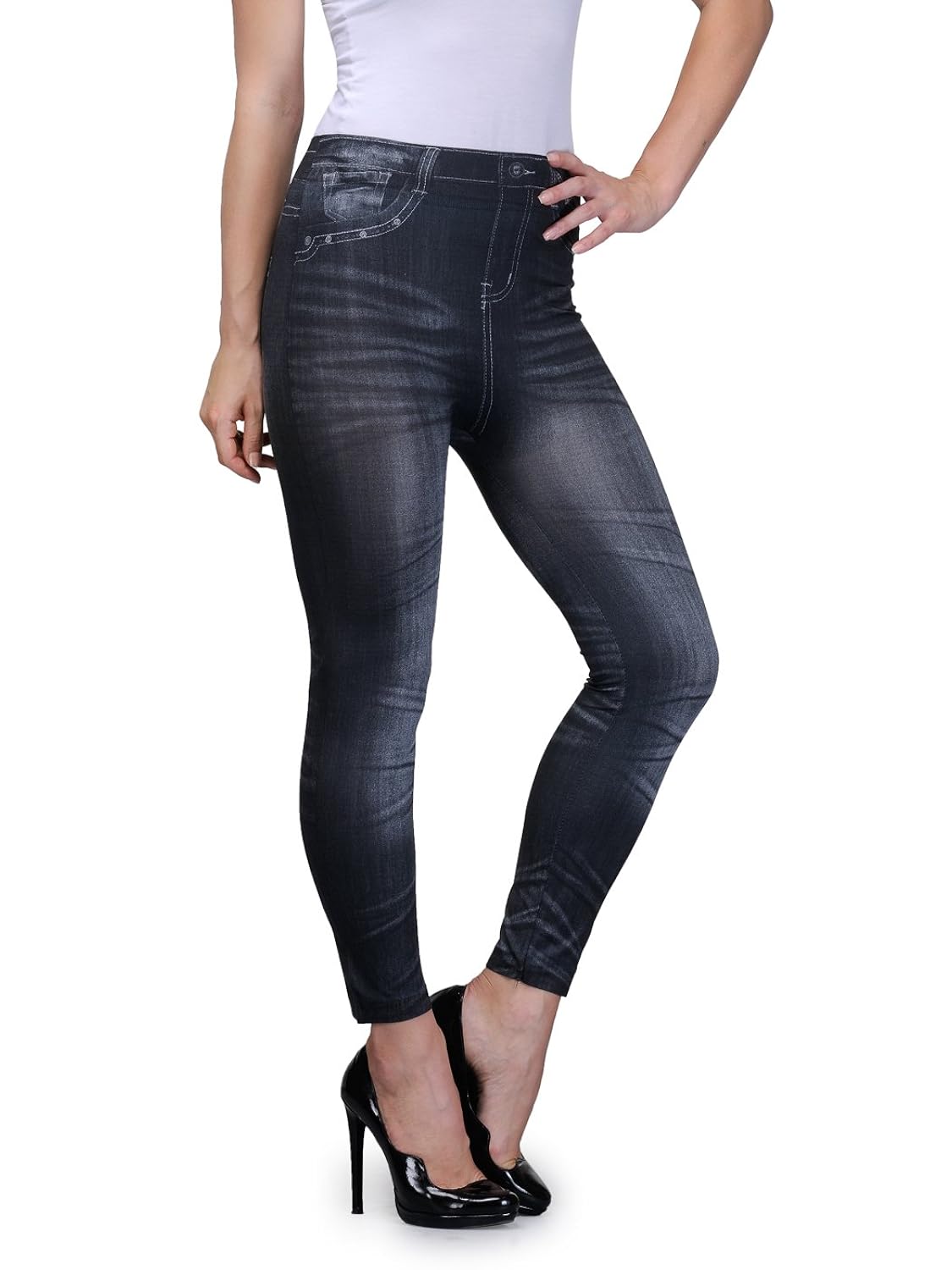 oleva denim look jegging