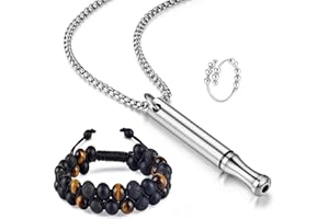KSBWR Mindful Breathing Necklace for Anxiety Stress Relief for Habitual Breath Meditation and Anxiety Relief Breathing Love FrequencyTool Tuning to Promote Calm Mindfulness Relaxation Necklace (Silver)