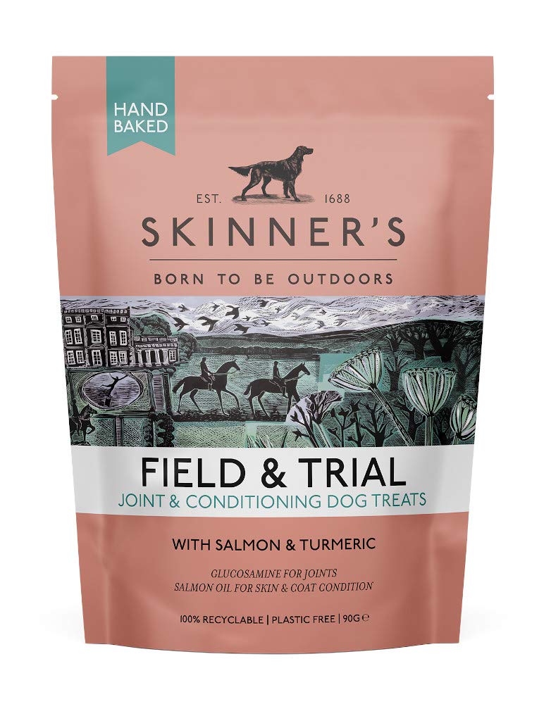 Skinner's Field & Trial Dog Treats - Joint & Conditioning with Salmon & Turmeric, 90g x 8 Pouches