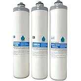IPW GWFILTERS Global Water Replacement Set for Whole House Systems | 1 Micron Granular Activated Carbon, 5 Micron Sediment, and Carbon Block Filter Cartridges,10"D x 2.5"W x 10"H
