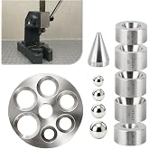 Coin Ring Making Tool with Reducing Plate, Reduction Die Set &amp; Folding Cone | Includes Extra Large Depressions Reducing Plate with Balls &amp; 17 Degree Fold Over Cone Kit for Jewelry Ring Making