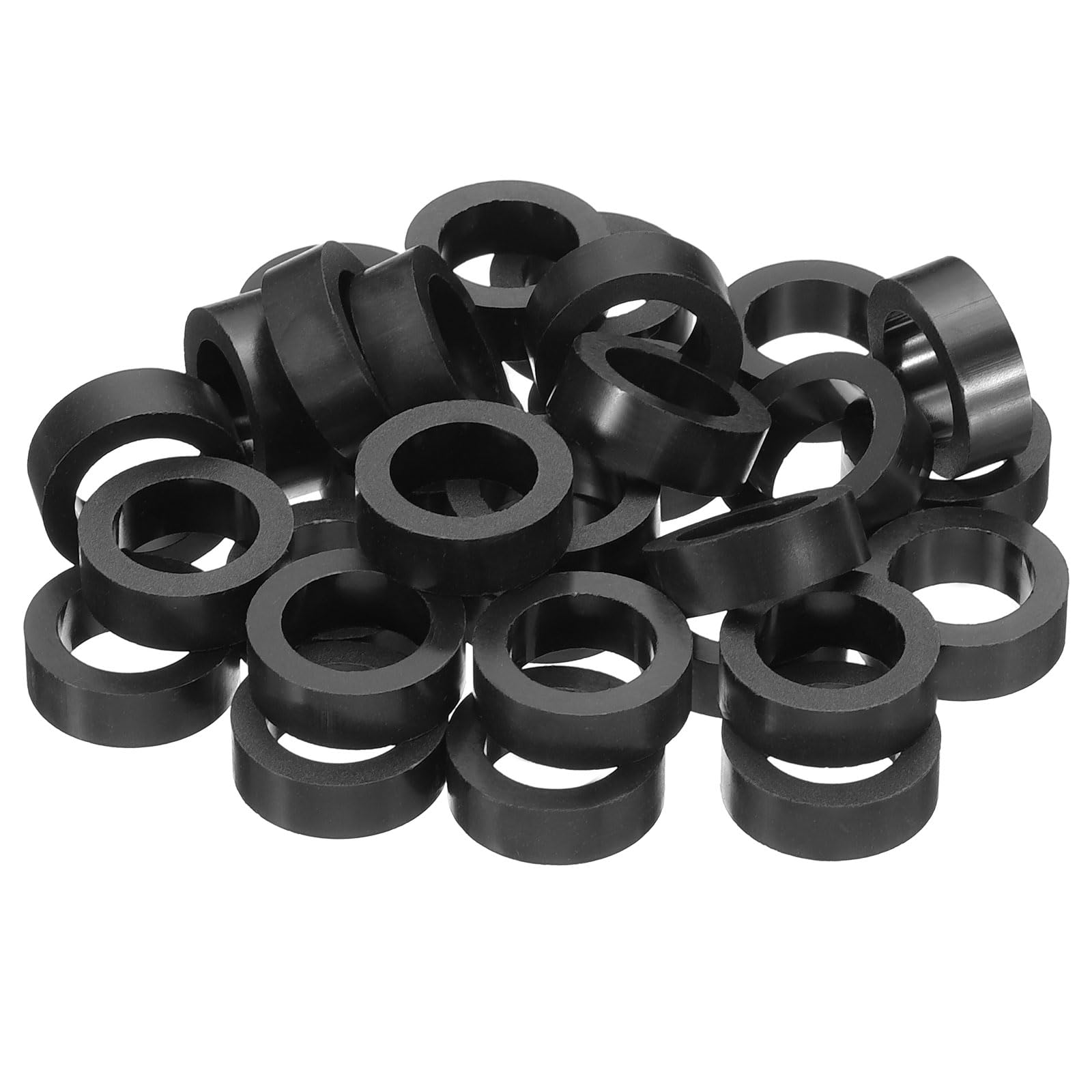 PATIKIL M12 Round Electrical Outlet ABS Spacers Washer, 30 Pcs 12.2mm ID, 18mm OD, 6mm Length Without Threaded,Switch and Receptacle Spacers Hardware for M12 Screws