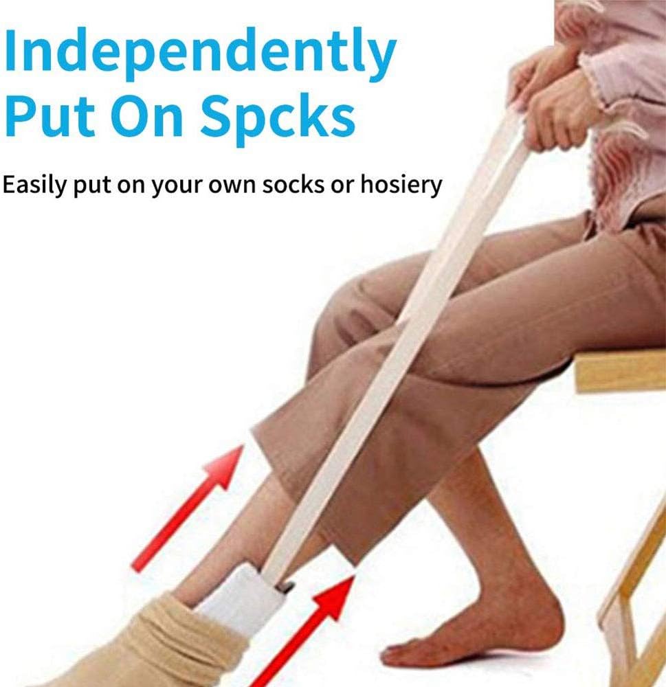 Socks Auxiliary Tool,Flexible Sock&Stocking Aid Kit,for Elderly, Disabled, and Handicapped: Health & Personal Care