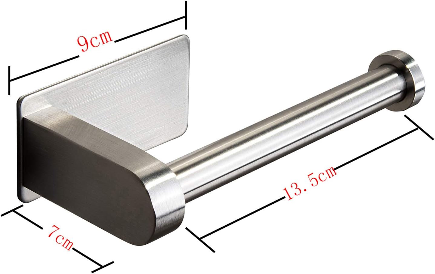 YIGII Self Adhesive Toilet Paper Holder - Bathroom Toilet Paper Holder Stand no Drilling Stainless Steel Brushed: Kitchen & Dining