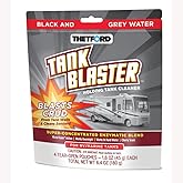 Thetford Tank Blaster - Level Sensor Cleaner - Black &amp; Grey Waste Water Holding Tanks &amp; Portable Tanks Cleaner - 4 x 1.6 oz Packets Thetford - 96527,White
