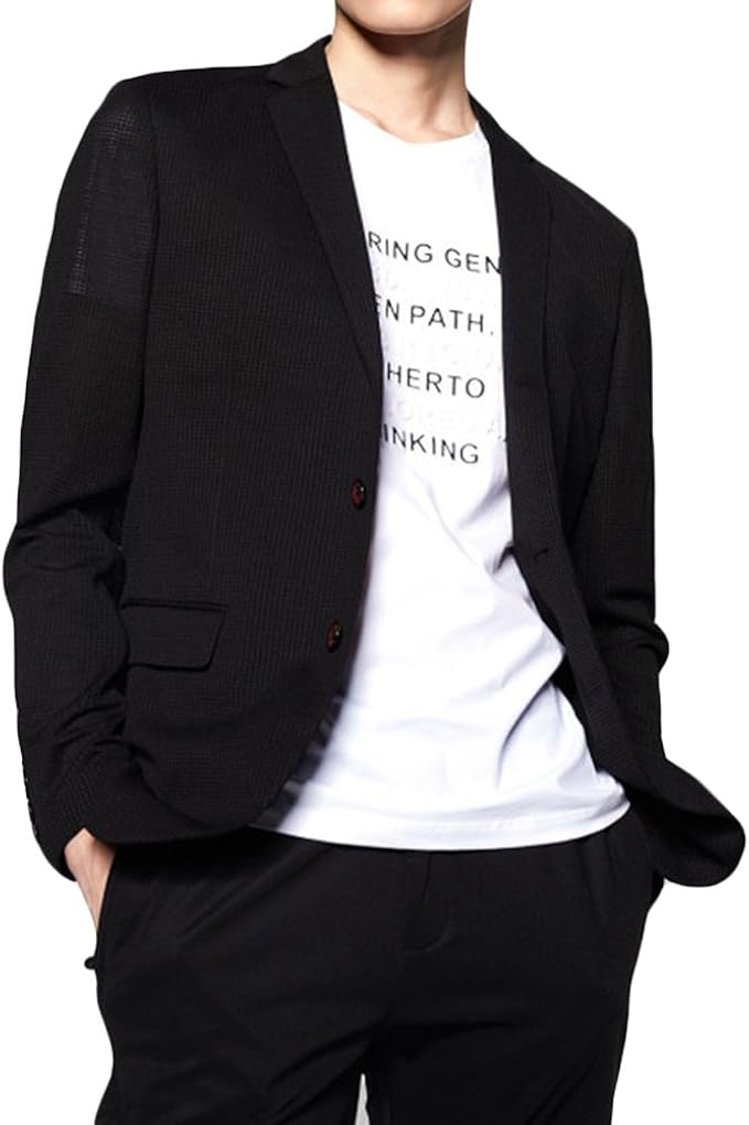 Amazon Ween Charm テーラードジャケット メンズ 細身 長袖